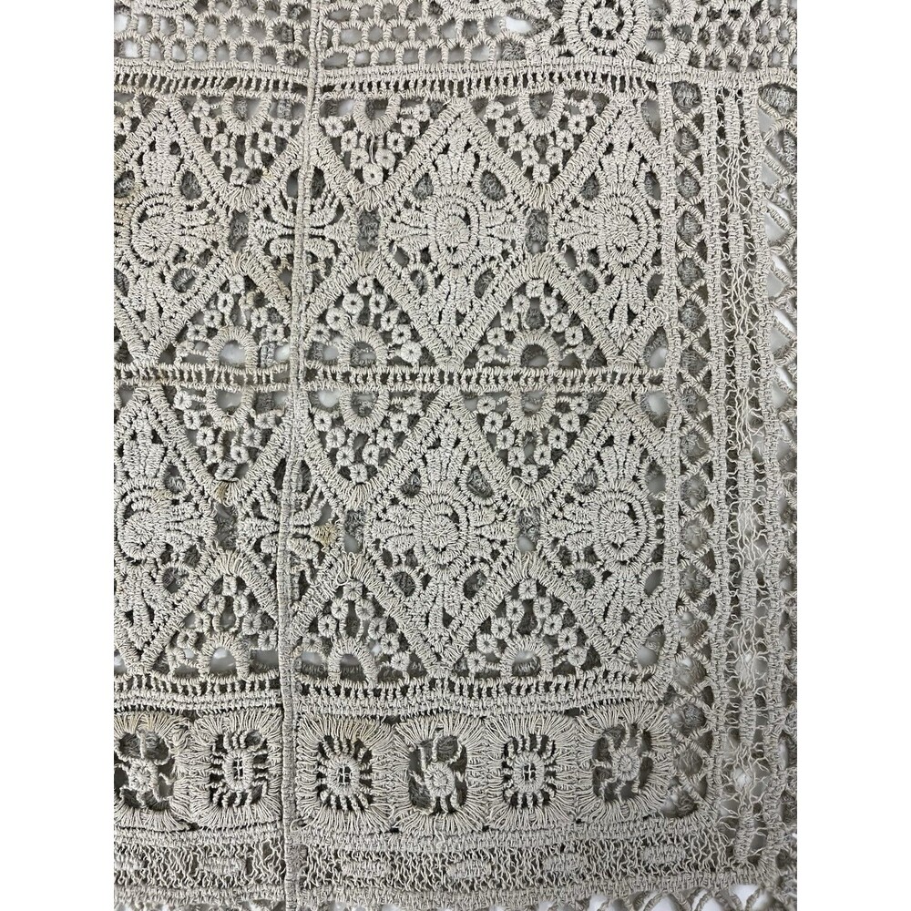 a new day Crochet Fringe Boho Tunic Top in Cream - Picture 10 of 10